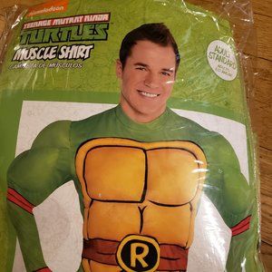 Nickelodeon Teenage Mutant Ninja Turtles Raphael Costume Adult Muscle Shirt